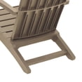 thumbnail image 5 of vidaXL Garden Adirondack Chair Light Brown Polypropylene, 5 of 5