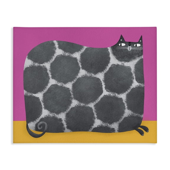 Stupell Industries Big Spots on Cat Canvas Wall Art, design by Gabriela Avila