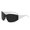 White Black, variant on Men's Irregular Rimless Polarized Sunglasses UV Protection Lightweight Large Frame Shades for Driving Cycling Daily Wear