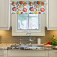 thumbnail image 2 of Yayeee Kitchen Valance Rod Pocket 54" x 18" Living Room Window Curtain, Yellow Tomatoes, 2 of 6