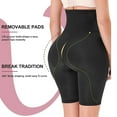 thumbnail image 4 of POP CLOSETS Hip Pads Shapewear Butt Lifting Panties Faja Body Shaper Bbl Shorts Tummy Control Padded Underwear For Women Black Womenswear, 4 of 7