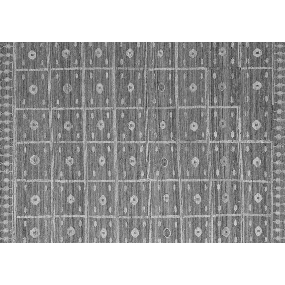Ahgly Company Indoor Rectangle Abstract Gray Modern Area Rugs, 2' x 3'