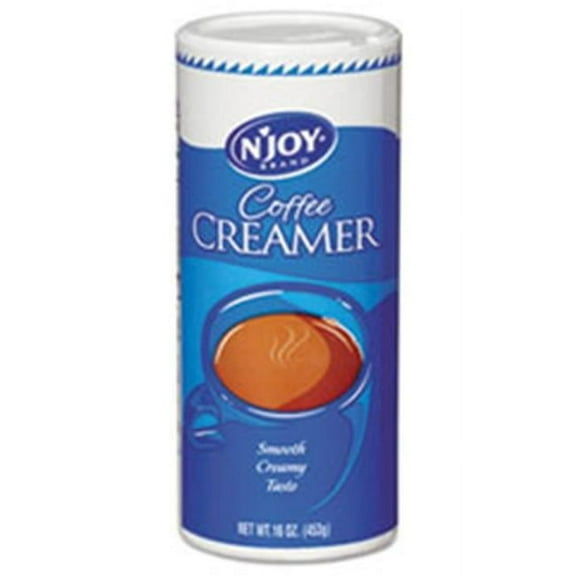 N'Joy 827783 Non-Dairy Coffee Creamer- 16 oz Canister- 8 per Carton