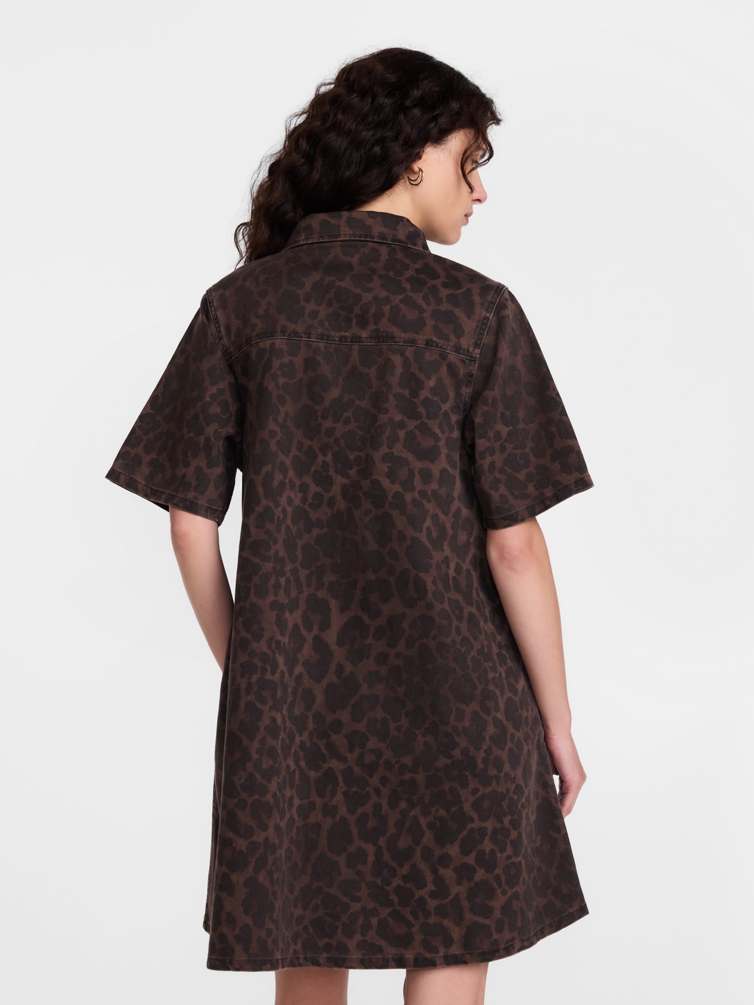 Scenario Women's and Women's Plus Printed Denim Dress, Sizes XS-4X