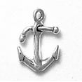 thumbnail image 1 of Sterling Silver 24" Unisex 1.5mm Box Chain 3D Kedge Anchor Pendant Necklace, 1 of 2