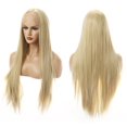 thumbnail image 3 of Unique Bargains Lace Front Wigs for Women 24" Blonde Long Straight Hair with Wig Cap, 3 of 6