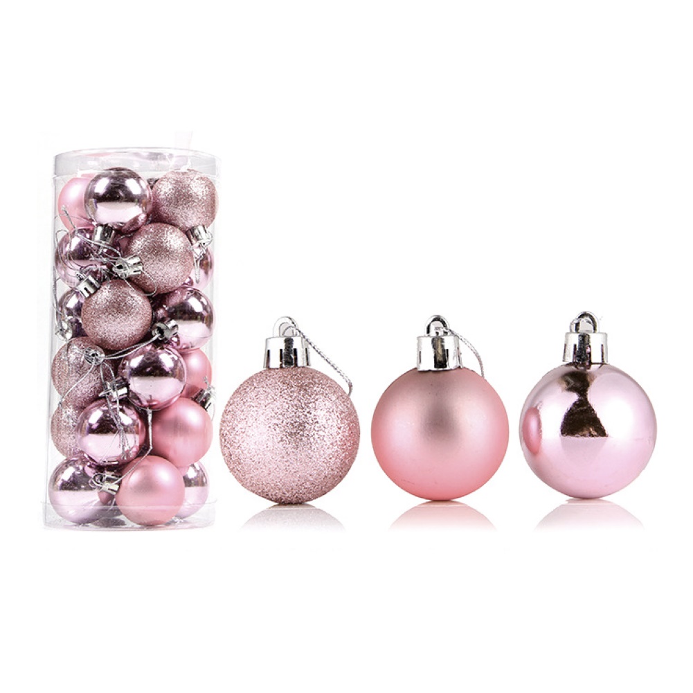 24x Christmas Ball Ornament Baubles Xmas Tree Window Hanging Decor 4//6//8cm