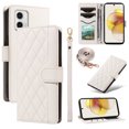 thumbnail image 1 of Motorola MOTO G73 Phone Case , Wallet Flip Cover Adjustable Crossbody Lanyard Magnetic Card Slots, 1 of 5