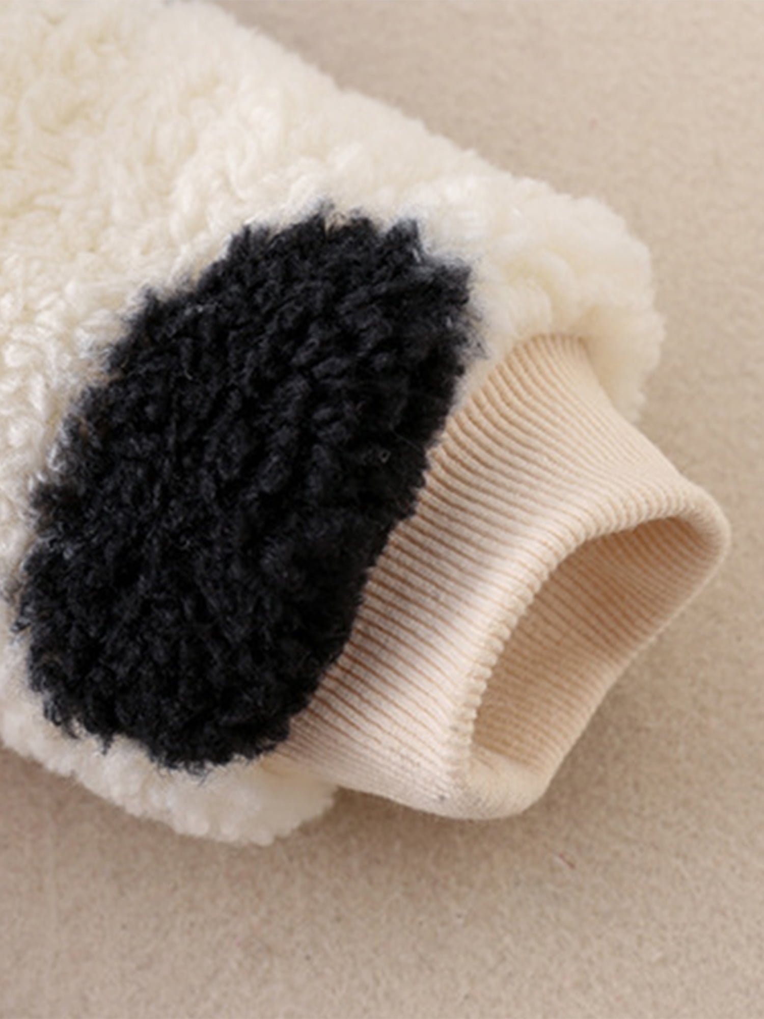 Baby Girls Boys Cow Hoodie Plush Jumpsuit Long Sleeve Cartoon Cow Zipper Romper Halloween Cow Costume Winter Clothes