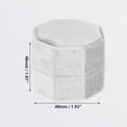 thumbnail image 2 of Caja de anillo de terciopelo Unique Bargains soporte de exhibición 2 ranuras gris claro, 2 of 7