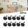 thumbnail image 2 of 20 Pcs Thread Table Desk Screw On Adjustable Levelling Foot Feet 21mm Base(Building & Hardware), 2 of 9