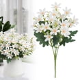 thumbnail image 2 of Cemetery Memorial Artificial Flowers for Home Decoration, Silk Flower Bouquet for Window Box Hanging, Realistic Faux Flowers for Table Centerpiece Decor, 1 Artificial Flower, 2 of 9