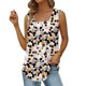 thumbnail image 1 of Gibobby Camiseta sin mangas con cuello cuadrado para mujer, informal, sin mangas, con dobladillo curvo plisado(Negro,M), 1 of 5