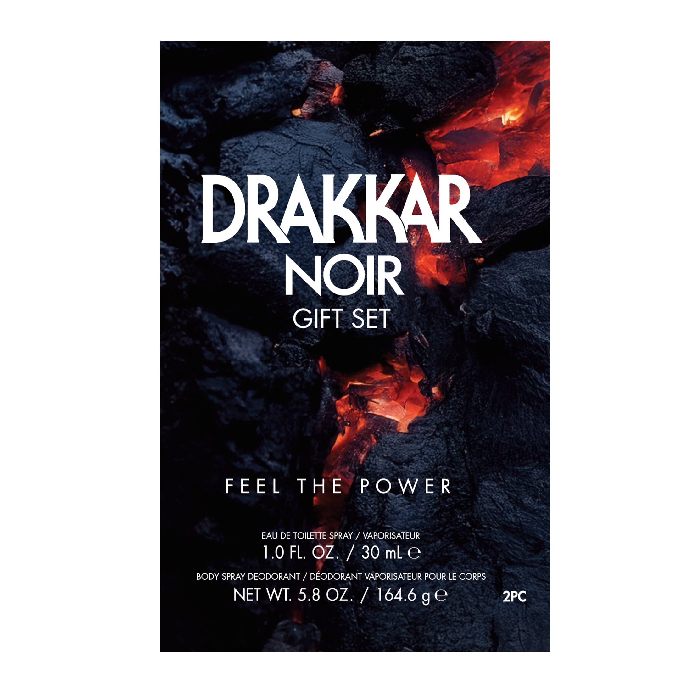 Guy Laroche Drakkar Noir Cologne - 3 Pc Gift Set with 3.4oz EDT