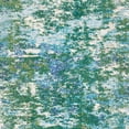 thumbnail image 5 of SAFAVIEH Madison Flowers Vintage Abstract Area Rug, Green/Turquoise, 6'7" x 6'7" Round, 5 of 7
