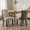 Beige with Patterned Back, variant on Velvet Tufted Dining Chairs Set of 2, Upholstered Accent Chairs with Solid Wood Frame for Kitchen & Dining Room