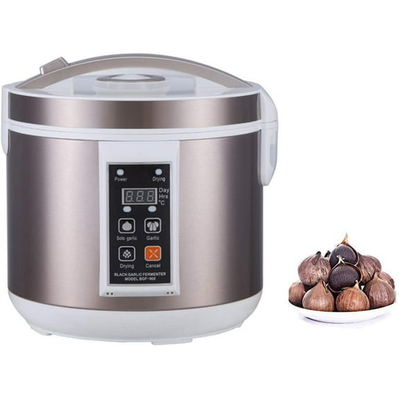 INTSUPERMAI Black Garlic Fermenter Fermentation Box Organic Garlic Maker Three-dimensional Heating Automatic Homemade Brown 6L