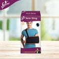 thumbnail image 4 of Flamingo Arm Support Sling- Adjustable Length, Thumb Loop, Comfortable Velcro, Beige, S, 4 of 4