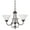Rubbed Bronze, variant on Sunset Lighting F6343 Madrid 3 Light 300 Watt 22.5" Width Chandelier - Bronze