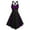 Purple, variant on FYEGRE Elegant Gothic Punk Lace Strap Dress For Women Halloween Themed Party Events And Stage Performances Green XXXL