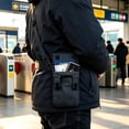 thumbnail image 3 of Slim Quick Access Belt Wallet Durable Nylon Hidden Card Holder Travel EDC Waist Pack for Commuting Black, 3 of 4