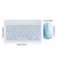 thumbnail image 3 of romoty Wireless Keyboard and Mouse Combo 9.6x5.9 Inch Sky Blue Slim Rechargeable Quiet Keyboard Mouse Set for Tablet Laptop Smartphone, 3 of 6