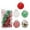 red,white,green-6C-home supplies, variant on LEFTHIGH Home 25pcs Christmas Tree Ornament Pendant Party Supplies Tree Hanging Plastic Home Decor Living Room