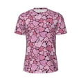 thumbnail image 5 of Wukai Sweet Heart Print Men's Short-Sleeved Mesh T-Shirt,Quick-Dry Short Sleeve Workout T-Shirt-Small, 5 of 8