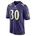 thumbnail image 2 of Men's Nike Trayvon Mullen  Purple Baltimore Ravens Team Game Jersey, 2 of 6