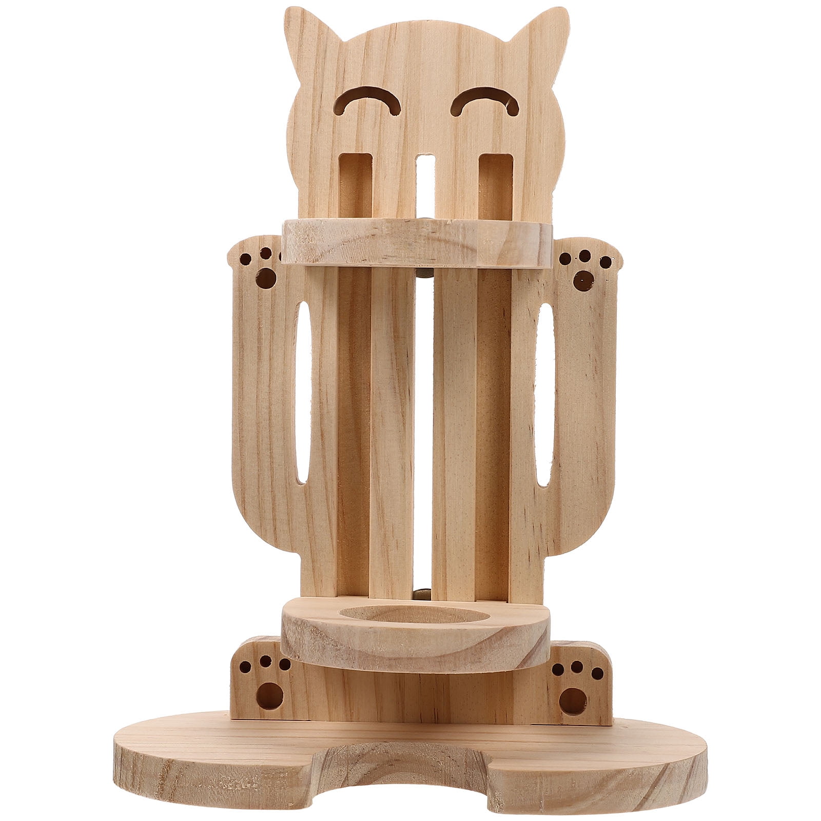 Hamster Water Bottle Holder Wooden Water Bottle Rack Animal Shaped Bottle Holder Water Feeder