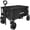 Black, variant on LUXCOL Collapsible Folding Wagon, Heavy Duty Utility Beach Wagon Cart for Sand with Big Wheels, Adjustable Handle&Drink Holders for Shopping, Camping,Garden and Outdoor