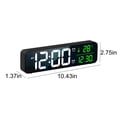 thumbnail image 3 of Digital Clock, Digital Clock Large Display, Led Digital Alarm Clock for Living Room, Rechargeable, Snooze, Date &Temp Display Digital Wall Clock, for Bedroom, 3 of 5