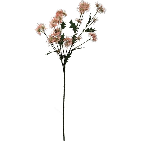 35-Inch Artificial Onion Flower Spray – 17-Head Faux Floral Stem Soft Pink for Home, Wedding & DIY Décor