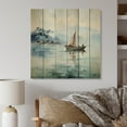 thumbnail image 2 of Designart "The Vastness Seascapes Capture wall art II" Nautical & Beach Print on Natural Pine Wood, 2 of 5