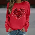 thumbnail image 6 of FDGIU Women's Valentine's Day Sweatshirt - Cute Red Graphic Pullover, Warm & Soft Comfy Holiday Gift, 6 of 7
