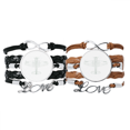 thumbnail image 1 of Pulsera pareja de cuerdas de cuero Unbranded M, 1 of 3