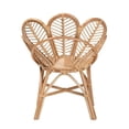 thumbnail image 5 of bali & pari Eliava Modern Natural Rattan Flower Accent Chair in Brown, 5 of 10