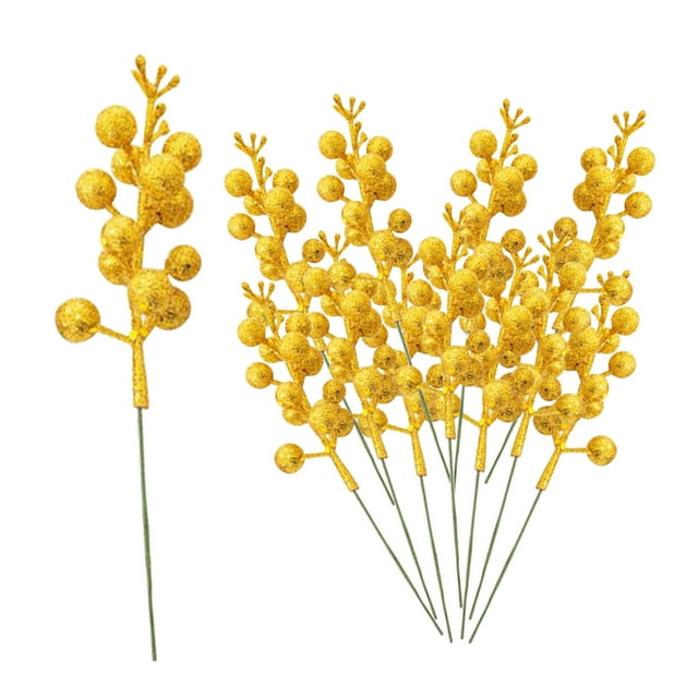 Decorations Plant Ornament Wrap Wreaths Centerpiece Arrangements Wire Simulation Fruit Bunch,17CM