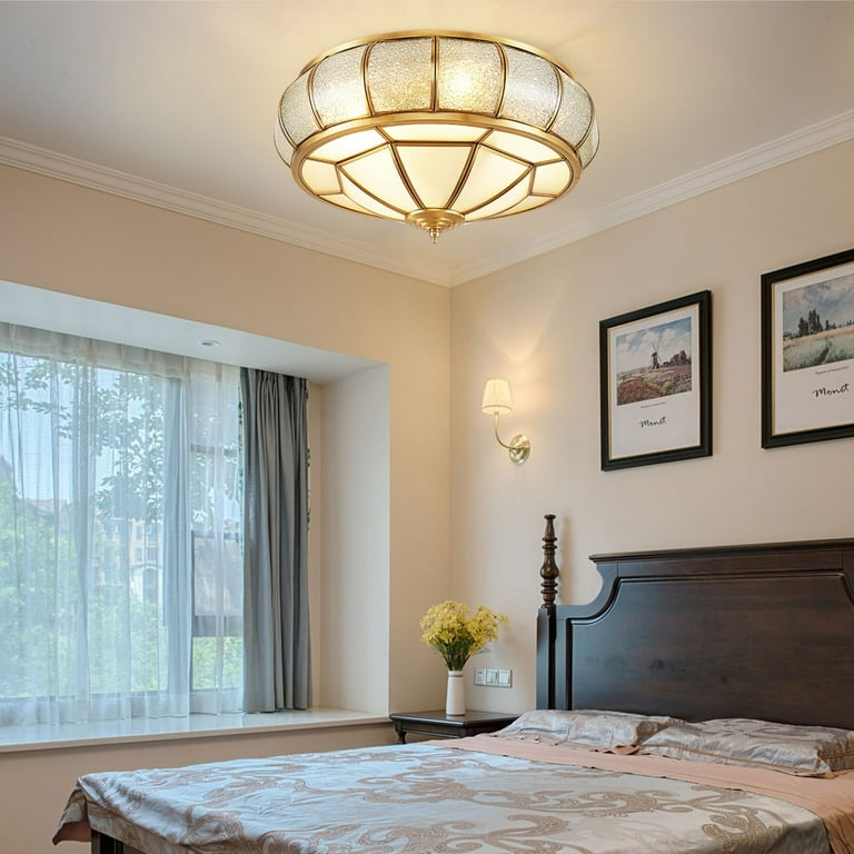 Brass bedroom hot sale ceiling lights