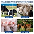 thumbnail image 5 of Memoryfield 4.9ft x 164ft Galvanized Cattle Fence, Heavy Duty Livestock Wire Fence for Cattle, Sheep, Pig & Deer, Rust-Resistant Farm & Garden Fence, 5 of 8