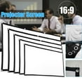 thumbnail image 3 of 80 Inch Portable HD Projector Screen 16:9 Durable Thick Foldable Projection Screen for Outdoor Home Cinema, White STOL, 3 of 5