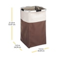 thumbnail image 4 of Whitmor Square Easy Care Square Laundry Hamper - Java, 4 of 4