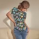 thumbnail image 3 of Balery Moose Squirrel owls tree Body de cuello redondo de manga corta para mujer Tops de manga corta Tops básicos-Medium, 3 of 7