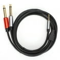 thumbnail image 1 of Cable de audio 2 en 1, 1,8 m, 3,5 mm a 6,35 mm, cable de audio para teléfono con doble divisor anticorrosión, 1 of 8