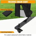thumbnail image 4 of Bingirl Folding Chair Rack Folding Table and Chair Cart with Cover Multi-Function Chair Storage Dolly with PVC Lock Wheels 400 LBS Capacity for 84 Chair Heavy Duty Metal Chair Rack, 4 of 8