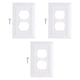 thumbnail image 5 of 3 cubiertas para tomacorrientes eléctricos, accesorio para tomacorriente de pared exterior, placa de tomacorriente 2 agujeros blanco, 5 of 9