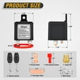 thumbnail image 2 of Nilight Remote Battery Disconnect Switch 12V 250A Car Anti-Theft Kill Switches Upgrade Prevent Power Drain with Wireless Remote Control Relay Fobs for Auto Truck RV Boat, 2 of 9