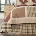 thumbnail image 5 of VHC Brands Cider Mill Twin-Size Plaid Bed Skirt, Tan & Charcoal, 39x76x16, 5 of 5