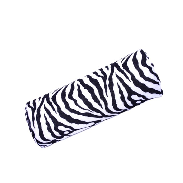 Jumpingount Cojín portátil para uñas, aspecto elegante y múltiples funciones, cojín para reposamanos para manicura Juegos de manicura cebra