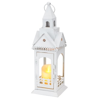 Smart Design 80073 Salerno Triple Candle Led Lantern With On-Off
